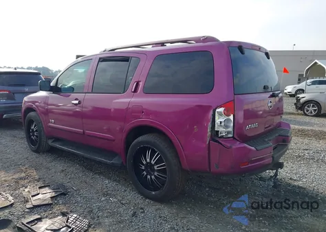 2008 Nissan Armada Se from USA, damaged, VIN 5N1BA08DX8N629580